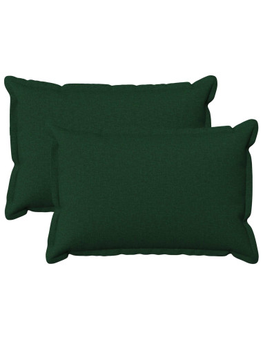 Cuscino con cuscino HOUTEN 2 pz Verde Scuro Lino