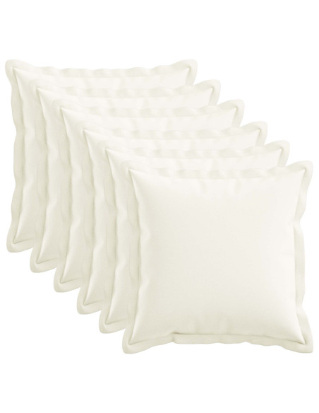 Cuscino con cuscino HOUTEN 6 pz Bianco Lino