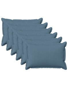 Cuscino con cuscino HOUTEN 6 pz Blu jeans Lino