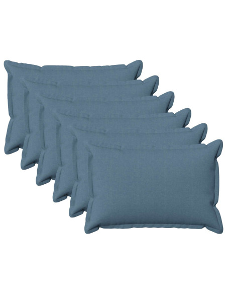 Cuscino con cuscino HOUTEN 6 pz Blu jeans Lino