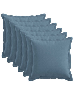 Cuscino con cuscino HOUTEN 6 pz Blu jeans Lino
