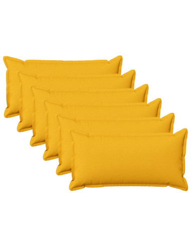 Cuscino con cuscino HOUTEN 6 pz Giallo Chiaro Lino