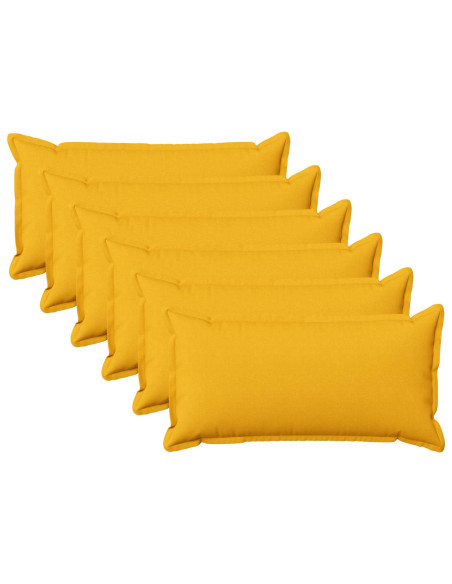 Cuscino con cuscino HOUTEN 6 pz Giallo Chiaro Lino