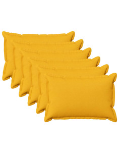 Cuscino con cuscino HOUTEN 6 pz Giallo Chiaro Lino
