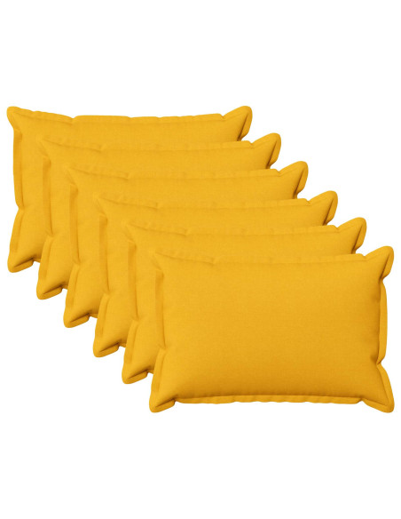 Cuscino con cuscino HOUTEN 6 pz Giallo Chiaro Lino