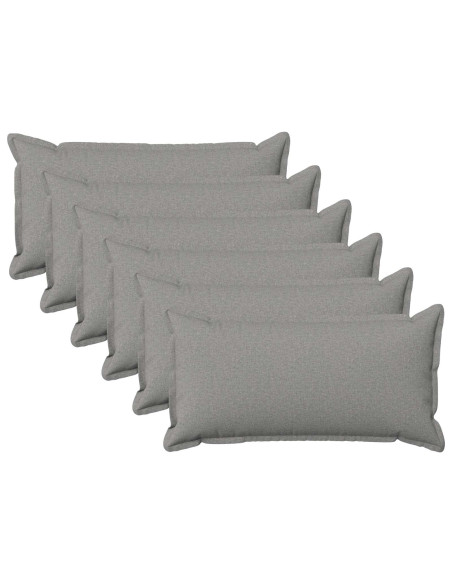 Cuscino con cuscino HOUTEN 6 pz Grigio Nuvola Lino