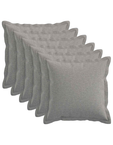 Cuscino con cuscino HOUTEN 6 pz Grigio Nuvola Lino