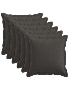 Cuscino con cuscino HOUTEN 6 pz Grigio Scuro Lino