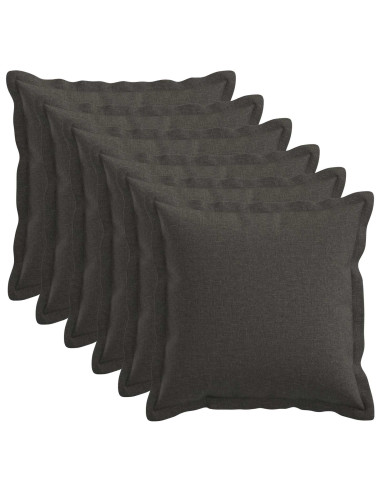 Cuscino con cuscino HOUTEN 6 pz Grigio Scuro Lino