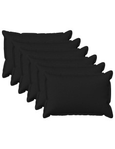 Cuscino con cuscino HOUTEN 6 pz Nero Lino