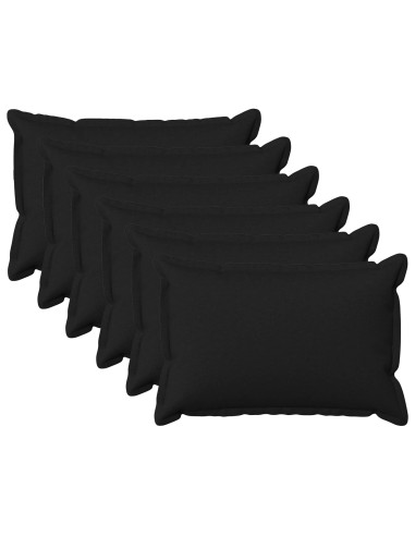 Cuscino con cuscino HOUTEN 6 pz Nero Lino