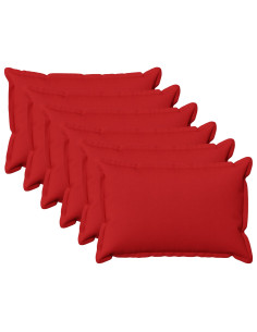 Cuscino con cuscino HOUTEN 6 pz Rosso Lino