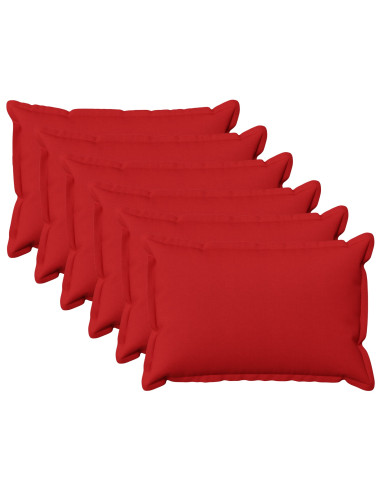 Cuscino con cuscino HOUTEN 6 pz Rosso Lino