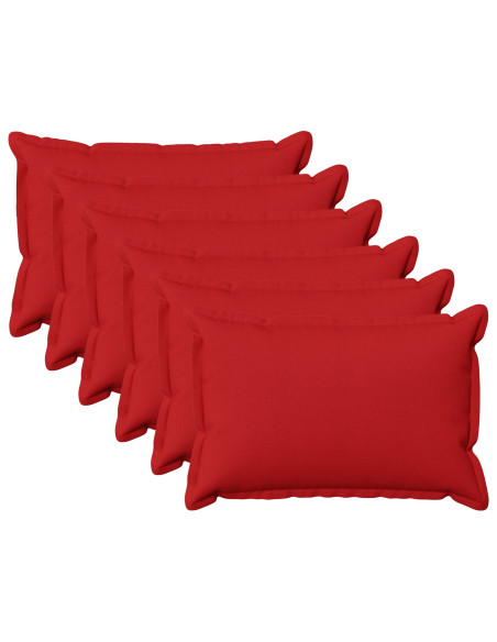 Cuscino con cuscino HOUTEN 6 pz Rosso Lino
