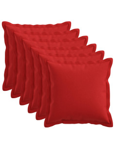 Cuscino con cuscino HOUTEN 6 pz Rosso Lino