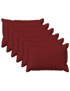 Cuscino con cuscino HOUTEN 6 pz Rosso Vino Lino