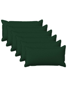 Cuscino con cuscino HOUTEN 6 pz Verde Scuro Lino