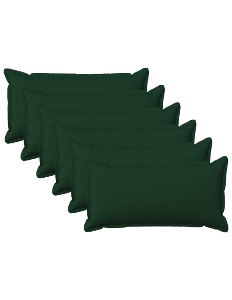 Cuscino con cuscino HOUTEN 6 pz Verde Scuro Lino