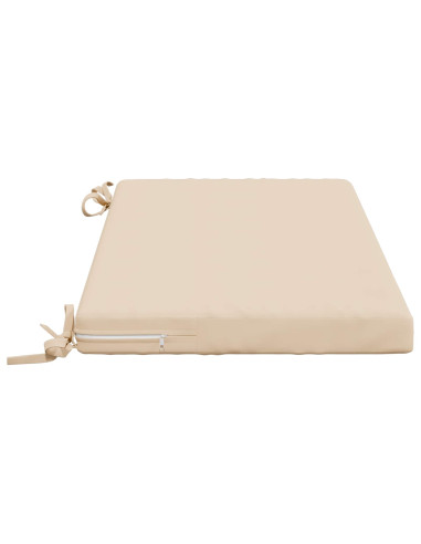 Cuscini per Panchina a 2 Pezzi SOEST 2 pz 100% Poliestere Crema
