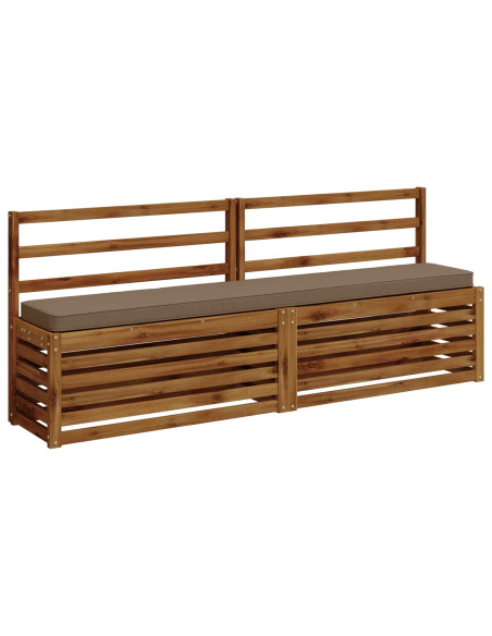 Cuscini per Panchina a 2 Pezzi VUGHT 2 pcs 100% Poliestere