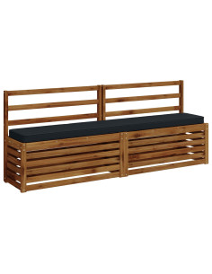 Cuscini per Panchina a 2 Pezzi VUGHT 2 pcs 100% Poliestere 2