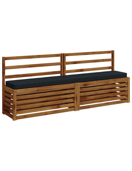 Cuscini per Panchina a 2 Pezzi VUGHT 2 pcs 100% Poliestere