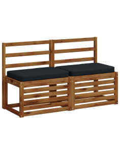 Cuscini per Panchina a 2 Pezzi VUGHT 2 pcs 100% Poliestere 2