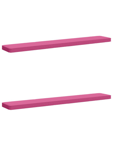 Cuscini per Panchina a 2 Pezzi VUGHT 2 pcs 100% Poliestere Rosa