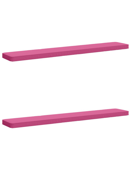 Cuscini per Panchina a 2 Pezzi VUGHT 2 pcs 100% Poliestere Rosa