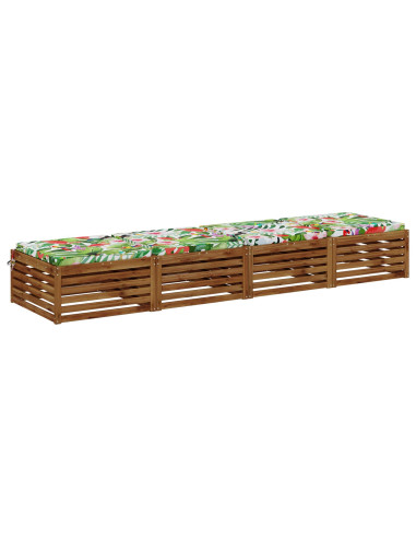 Cuscini per Sedia in 4 Pezzi SOEST 4 pz 100% Poliestere