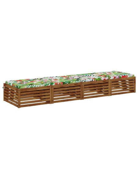 Cuscini per Sedia in 4 Pezzi SOEST 4 pz 100% Poliestere