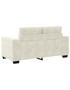 Divano 2 pcs Crema 221 x 80 x 80 cm Velluto