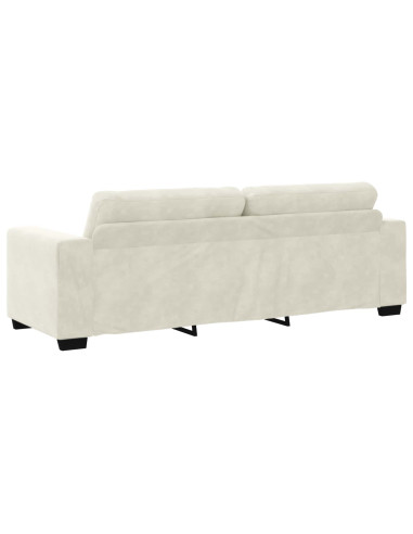 Divano 2 pcs Crema 221 x 80 x 80 cm Velluto