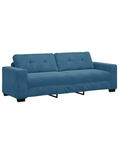 Divano 2 pcs Blu 221 x 80 x 80 cm Velluto