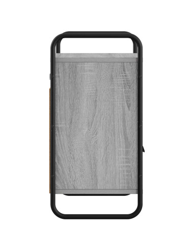 Mobiletto da Letto Appeso Sonoma grigio 40 x 30 x 60 cm