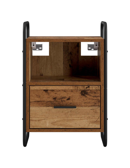 Mobiletto da Letto Appeso Legno antico 40 x 30 x 60 cm
