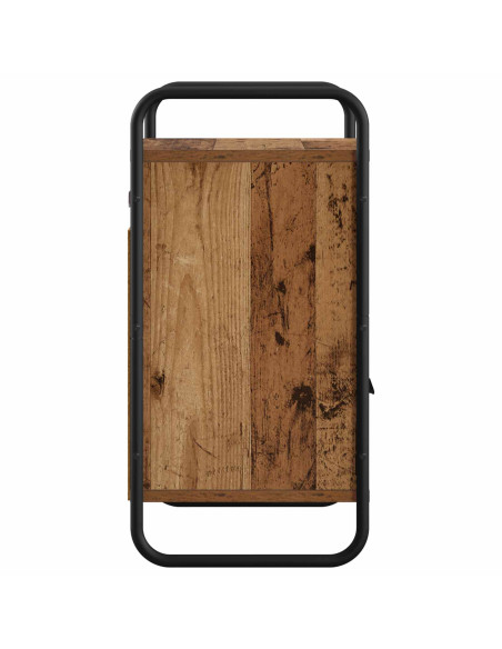 Mobiletto da Letto Appeso Legno antico 40 x 30 x 60 cm