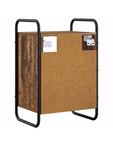 Mobiletto da Letto Appeso Legno antico 40 x 30 x 60 cm