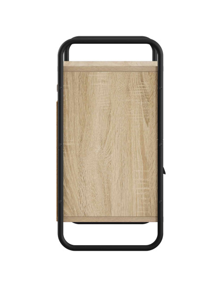Mobiletto da Letto Appeso Rovere Sonoma 40 x 30 x 60 cm