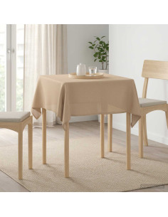 Tovaglia da Tavolo Quadrato Beige 140 x 140 cm