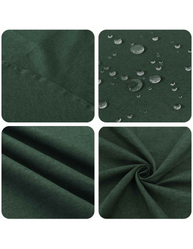 Tovaglia da Tavolo Rettangolare Verde Scuro 110 x 160 cm