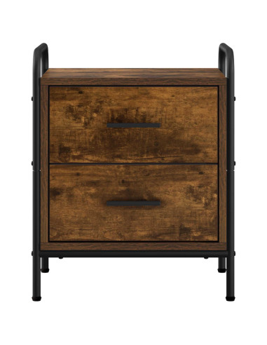 Armadio da Notte Rovere Fumo 40 x 30 x 50 cm