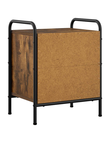 Armadio da Notte Rovere Fumo 40 x 30 x 50 cm