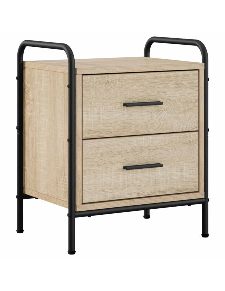 Armadio da Notte 2 pz Rovere Sonoma 40 x 30 x 50 cm