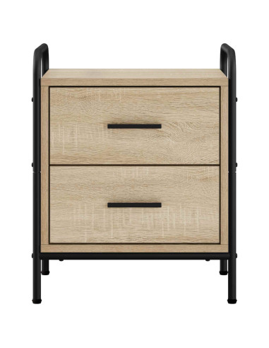 Armadio da Notte 2 pz Rovere Sonoma 40 x 30 x 50 cm