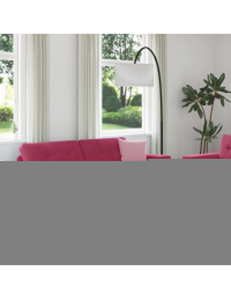 Divano 2 pcs Rosso Vino 221 x 80 x 80 cm Velluto