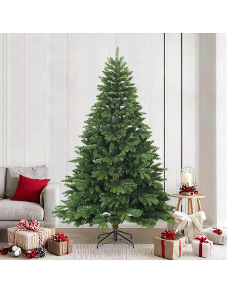 Albero di Natale Artificiale con Rami Pieghevoli Verde 240 cm