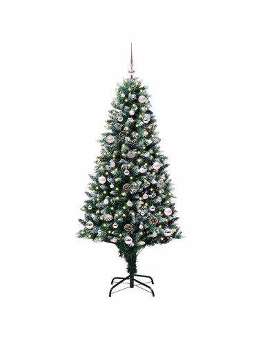Albero di Natale artificiale con 150 LED Verde 150 cm