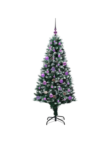 Albero di Natale artificiale con 150 LED Verde 150 cm