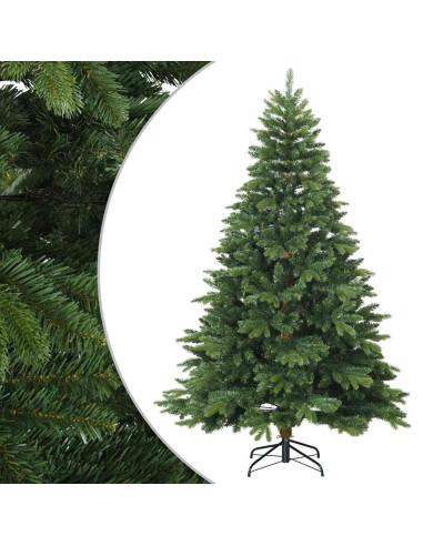 Albero di Natale Artificiale con Rami Pieghevoli Verde 240 cm